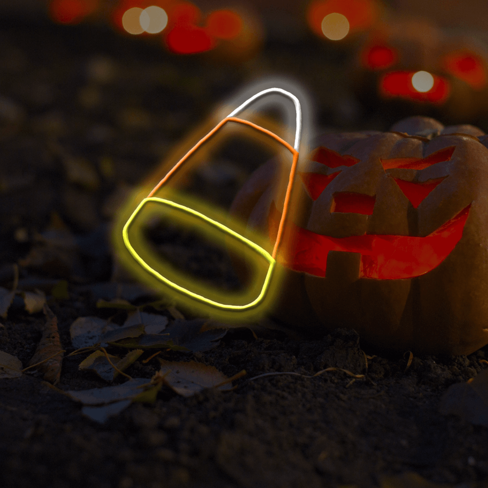 Milho doce - letreiros de néon LED para Halloween feitos em Londres - Planet Neon