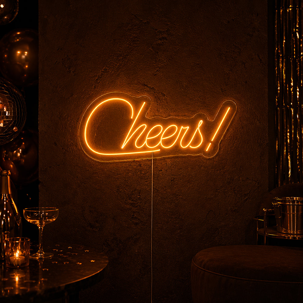 Cheers liderou o sinal de néon - feito em letra de neon de Londres