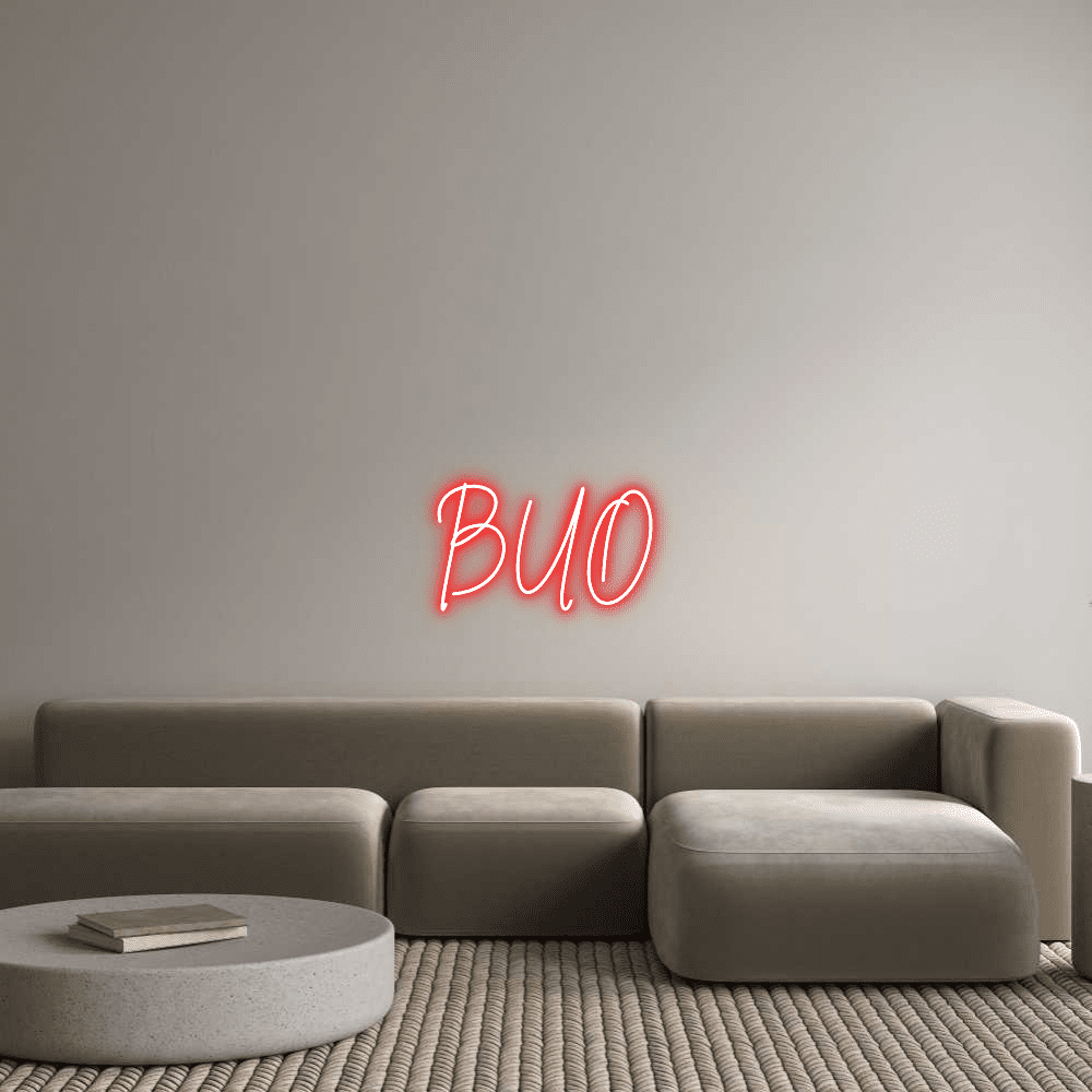 Editor online di insegne al neon personalizzate BUO - Planet Neon