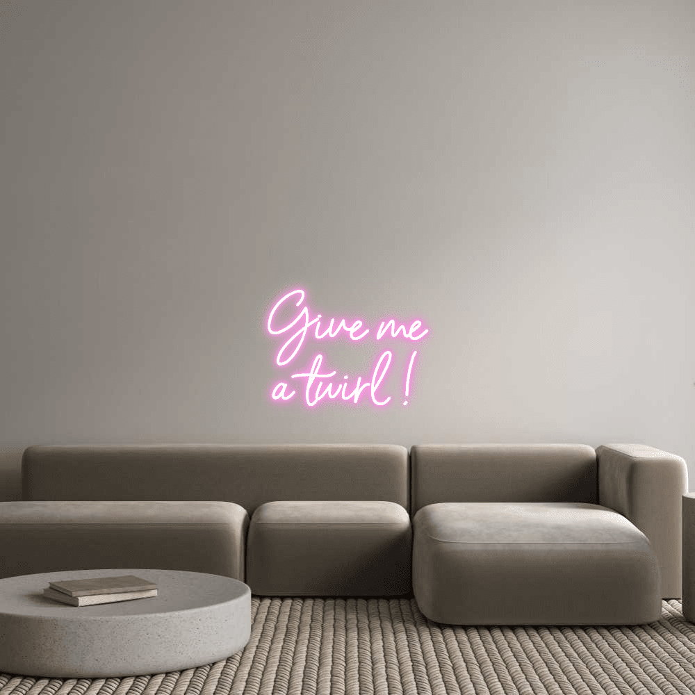 Editor online di insegne al neon personalizzate Fammi una piroetta... - Planet Neon