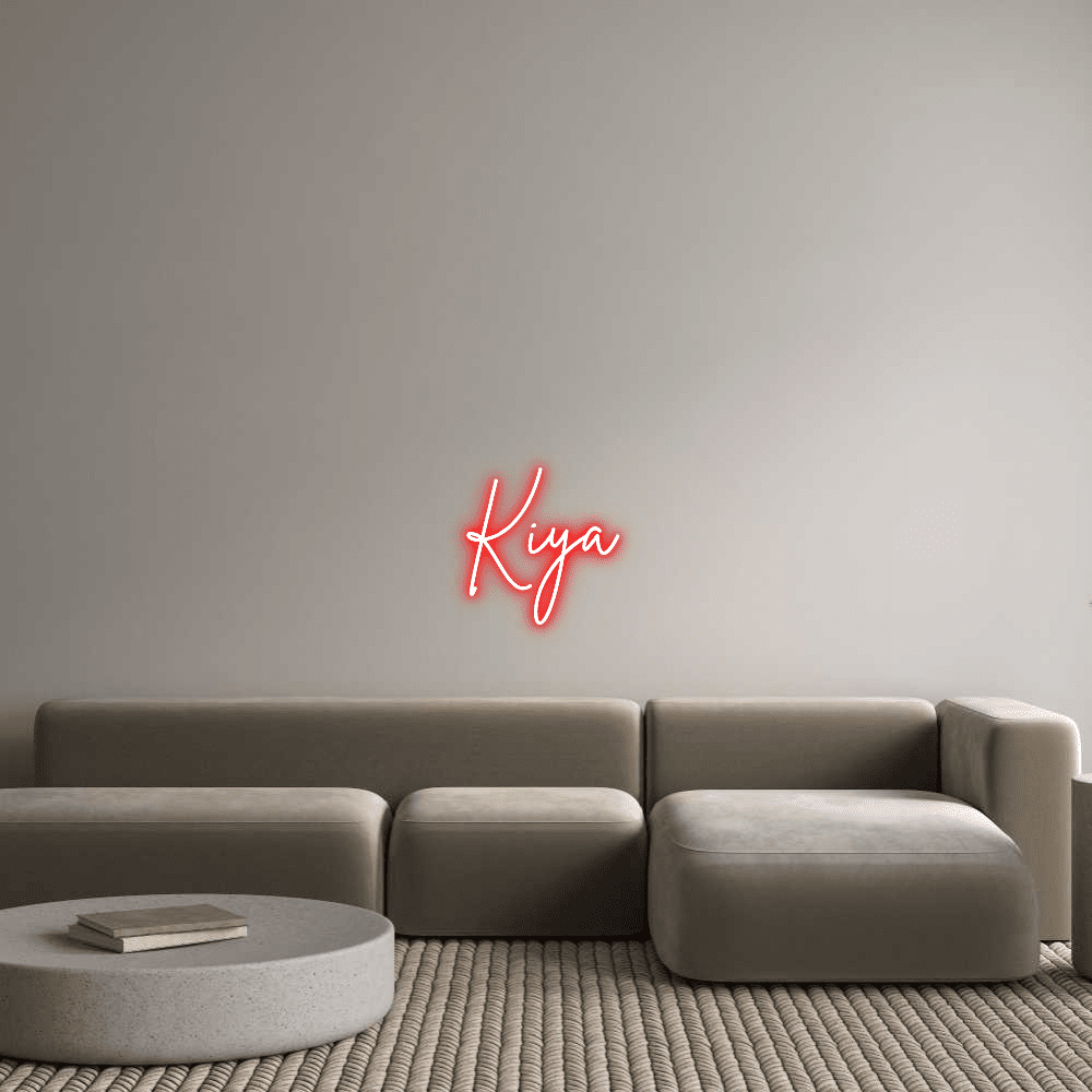 Editor en línea de letreros de neón personalizados Kiya - Planet Neon