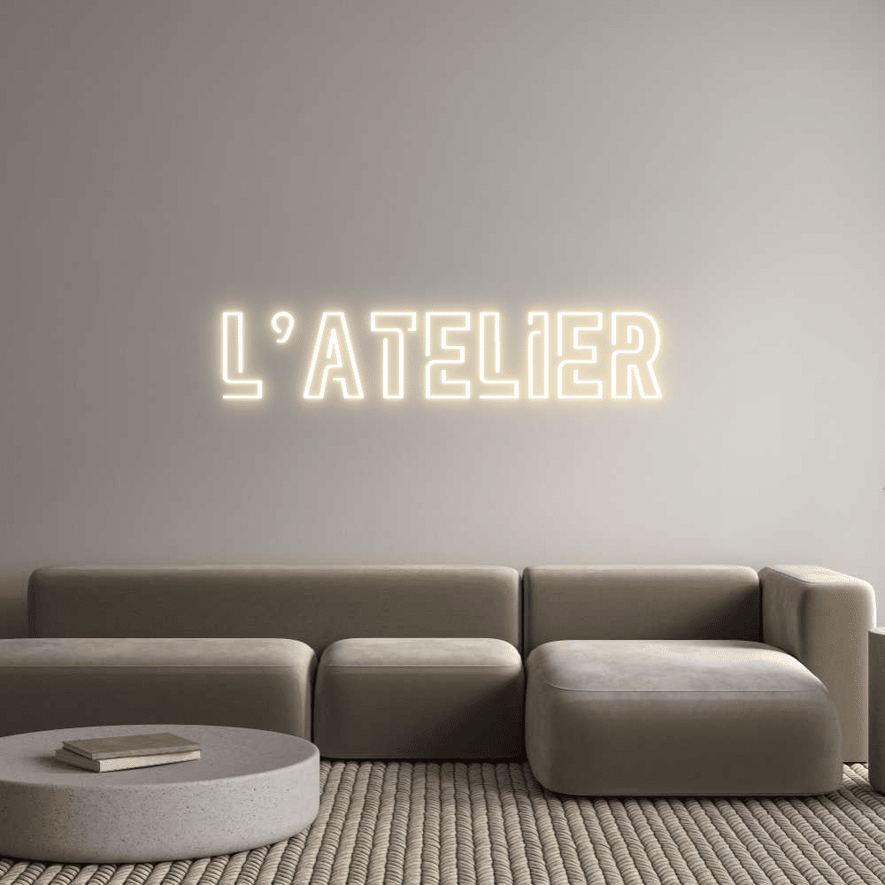 Letrero de neón personalizado Editor en línea L'Atelier - Planet Neon