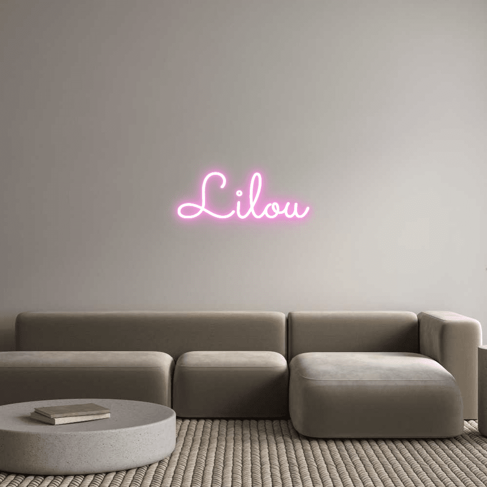 Editor online di insegne al neon personalizzate Lilou - Planet Neon