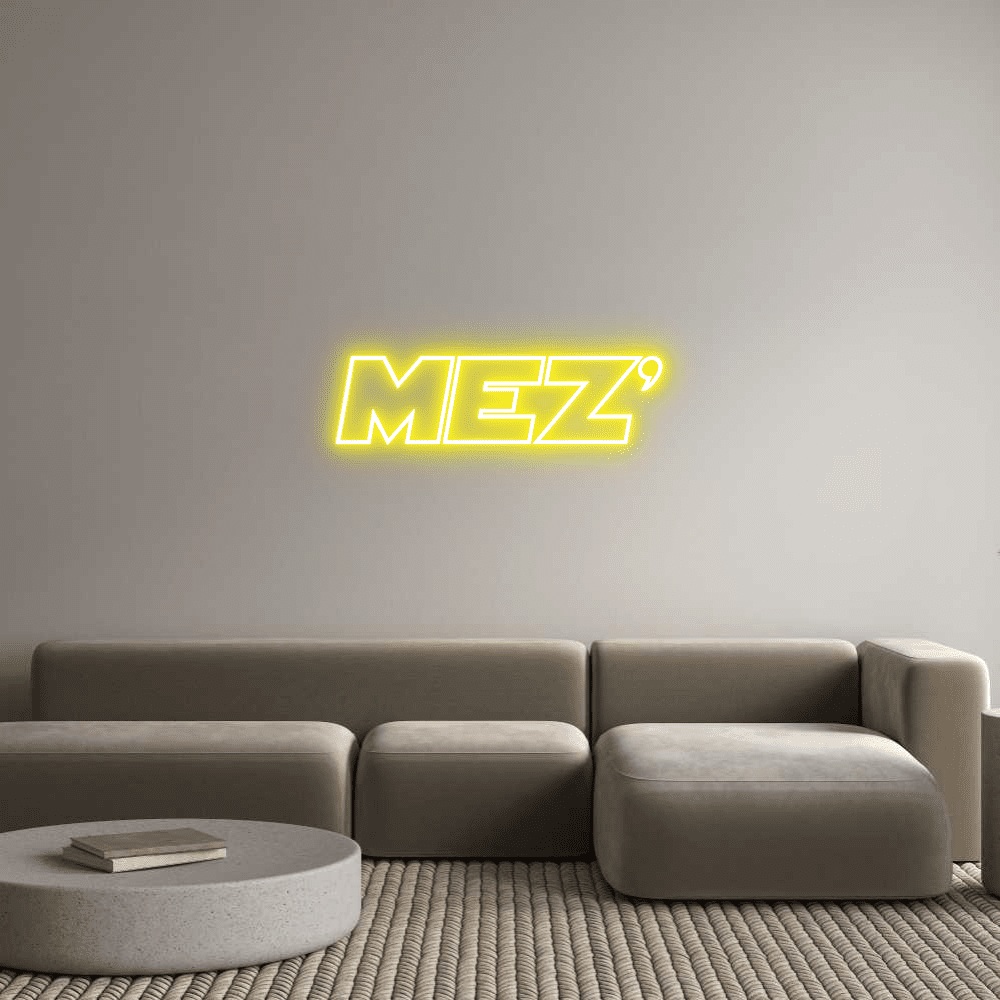 Editor en línea de letreros de neón personalizados MEZ' - Planet Neon
