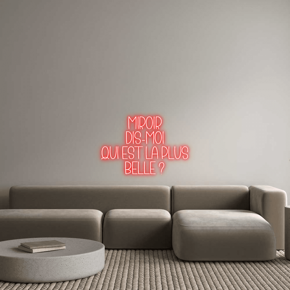 Editor en línea de letreros de neón personalizados Miroir Dis - moi... - Planet Neon