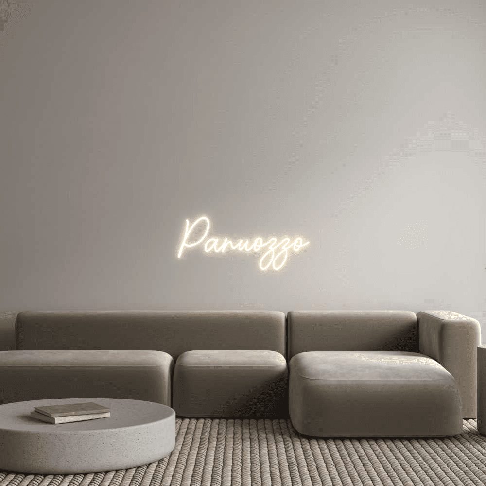 Editor en línea de letreros de neón personalizados Panuozzo - Planet Neon