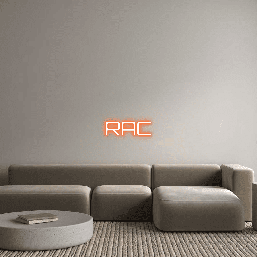 Editor online di insegne al neon personalizzate RAC - Planet Neon