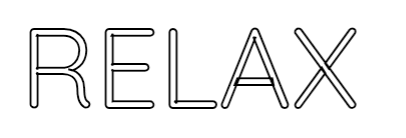 Editor online di insegne al neon personalizzate RELAX - Planet Neon
