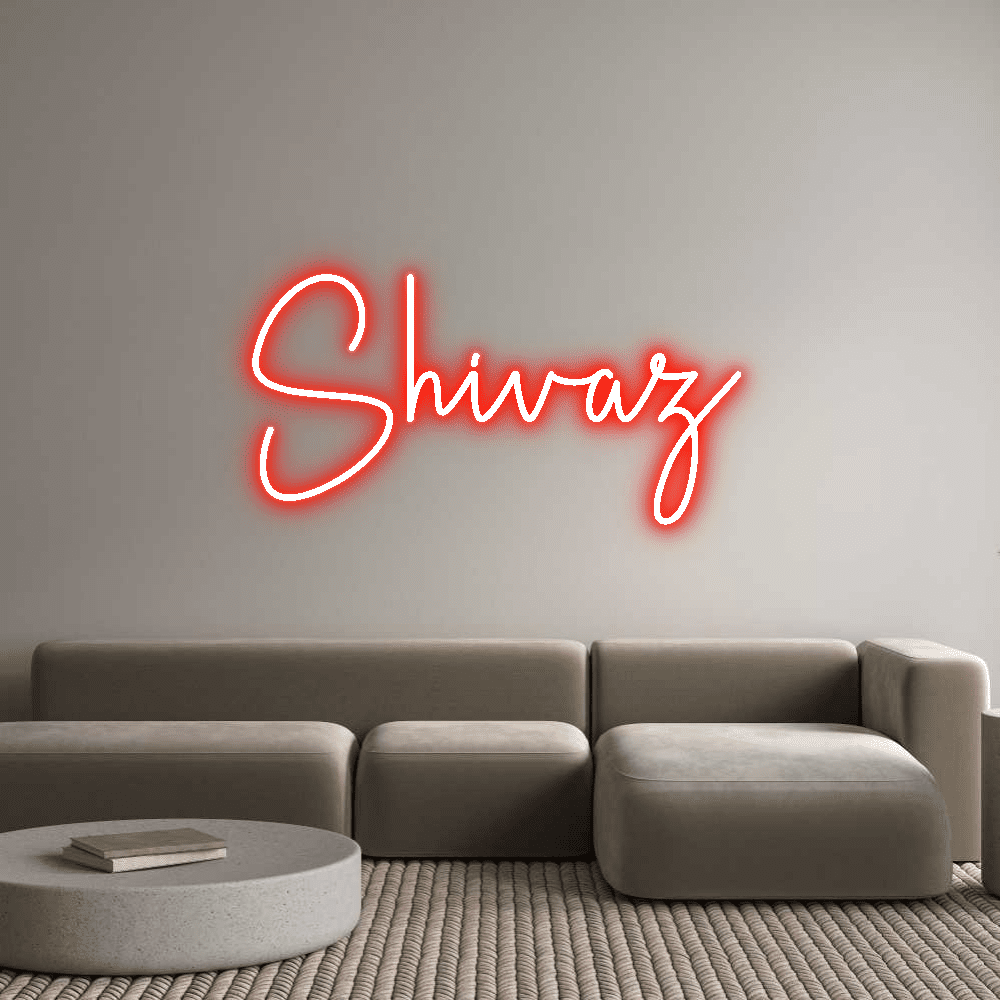Editor en línea de letreros de neón personalizados Shivaz - Planet Neon