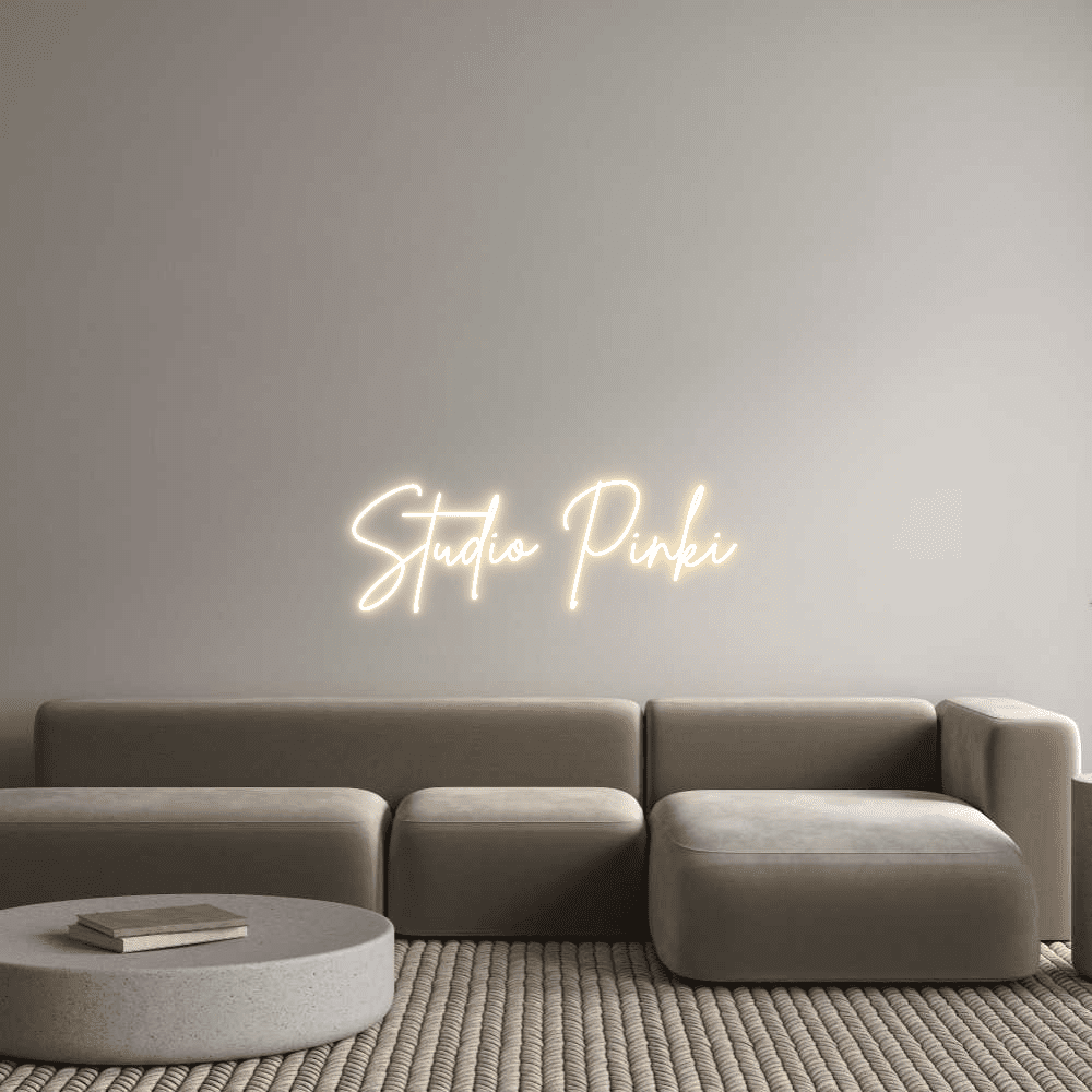 Editor en línea de letreros de neón personalizados Studio Pinki - Planet Neon