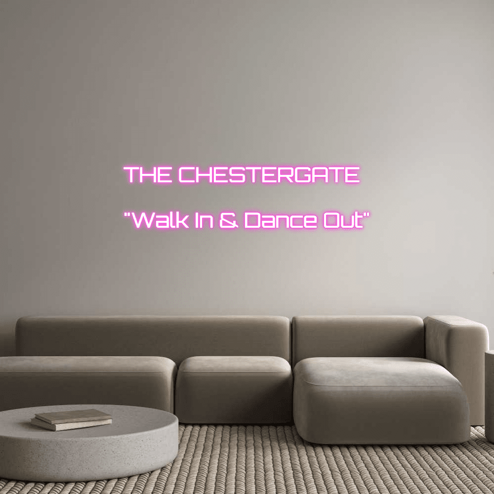 Editor en línea de letreros de neón personalizados THE CHESTERGATE... - Planet Neon