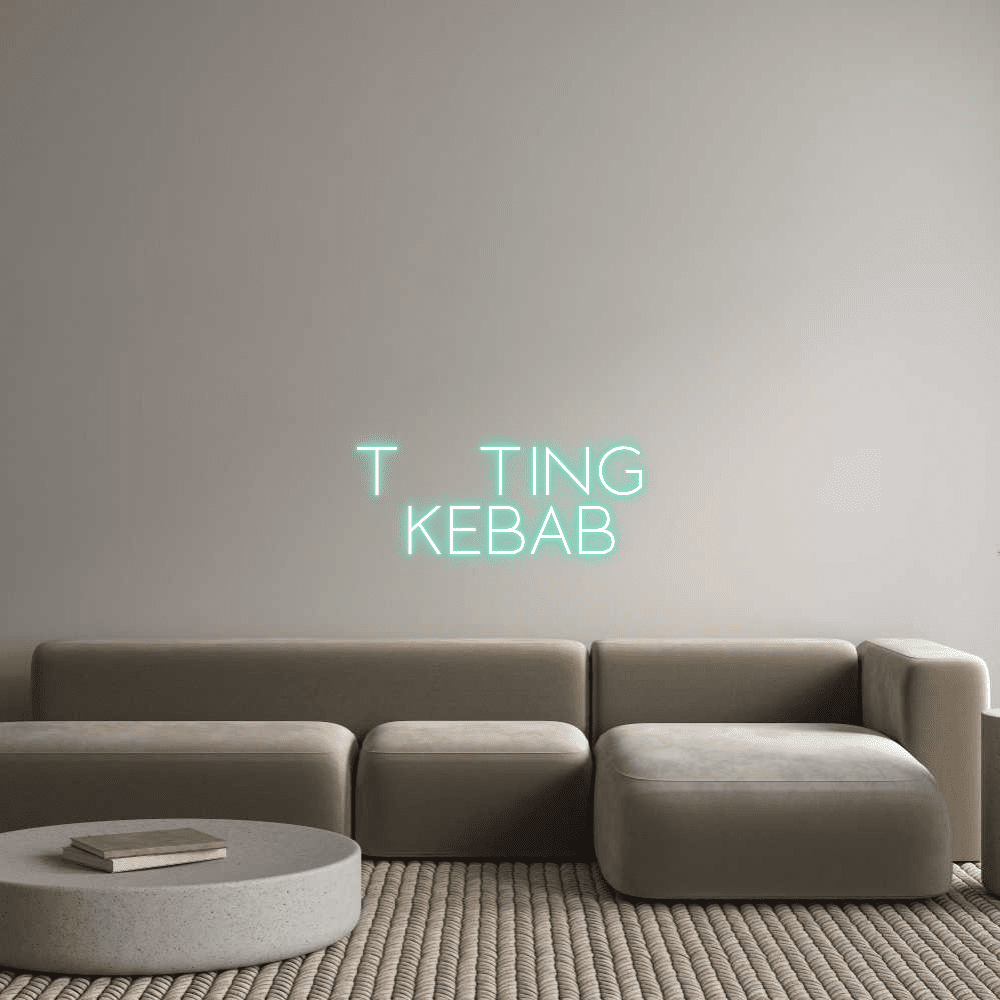 Editor en línea de letreros de neón personalizados TOOTING KEBAB - Planet Neon