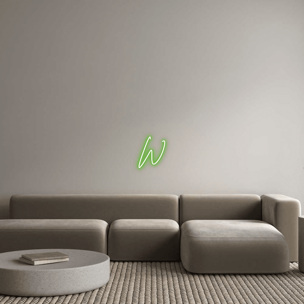 Editor en línea de letreros de neón personalizados W - Planet Neon