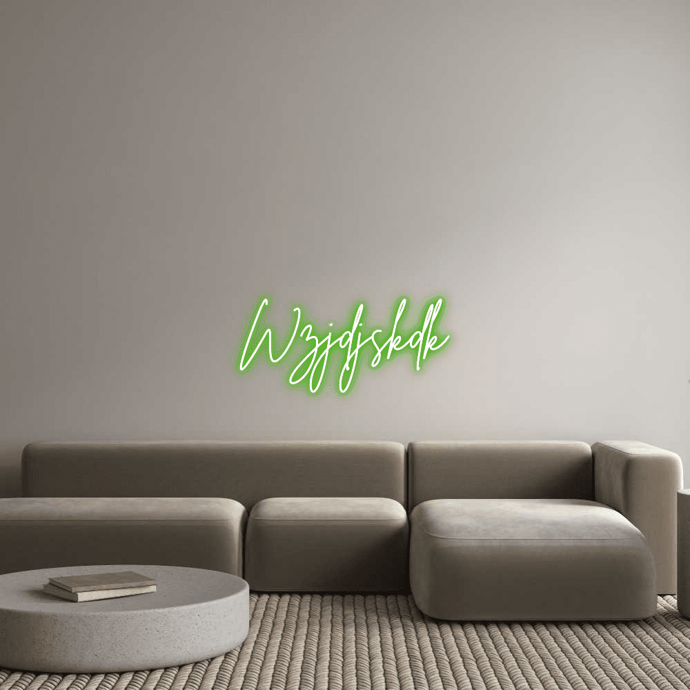 Editor en línea de letreros de neón personalizados Wzjdjskdk - Planet Neon