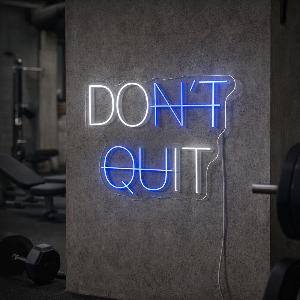 Não desista do LED Neon Sign - Made in London Inspirational Neon Signs