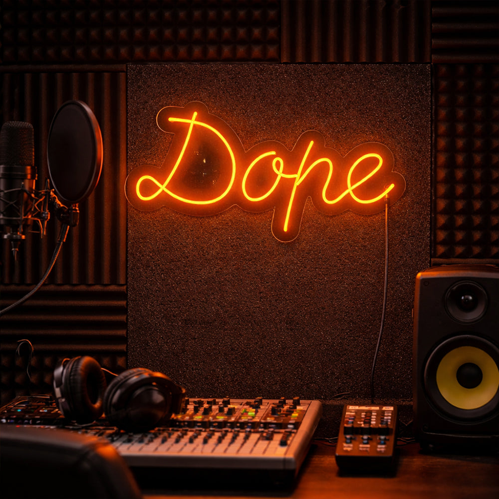 Dope -LED -Neonzeichen - Made in London Inspirational Neon Signs