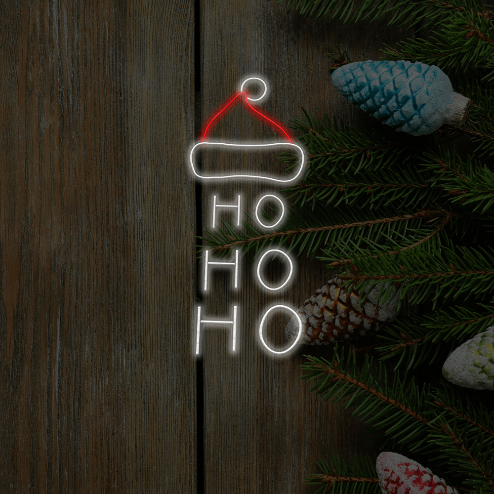 Ho ho ho LED Neon Sign - Feito em Londres Natal Neon Signs - Planet Neon