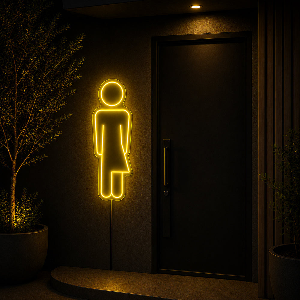 Unisex Toilette -LED -Neonschild - Hergestellt in London Badezimmer Neonschilder