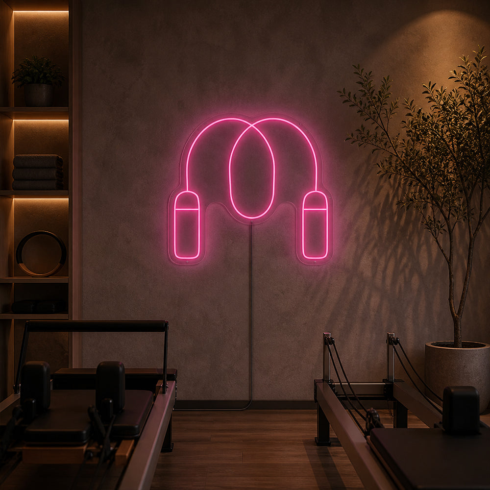 Sprungseil LED -Neonschild - Hergestellt in London Food Fitness -Neonschilder
