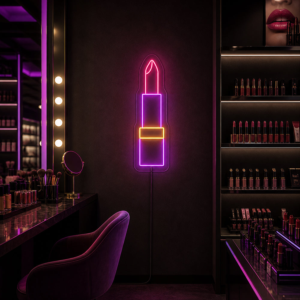 Lipstick LED NEON SIGN - Made in London Beauty Maquia