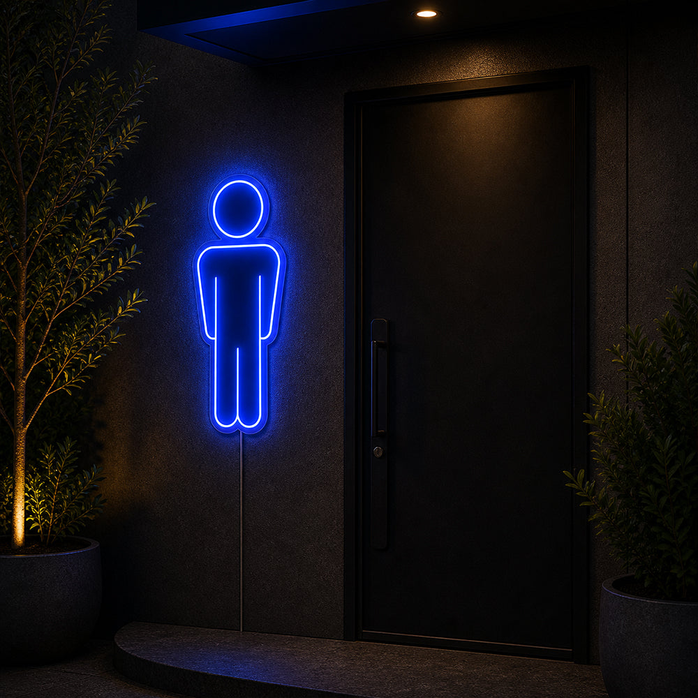 Unisex Toilette -LED -Neonschild - Hergestellt in London Badezimmer Neonschilder