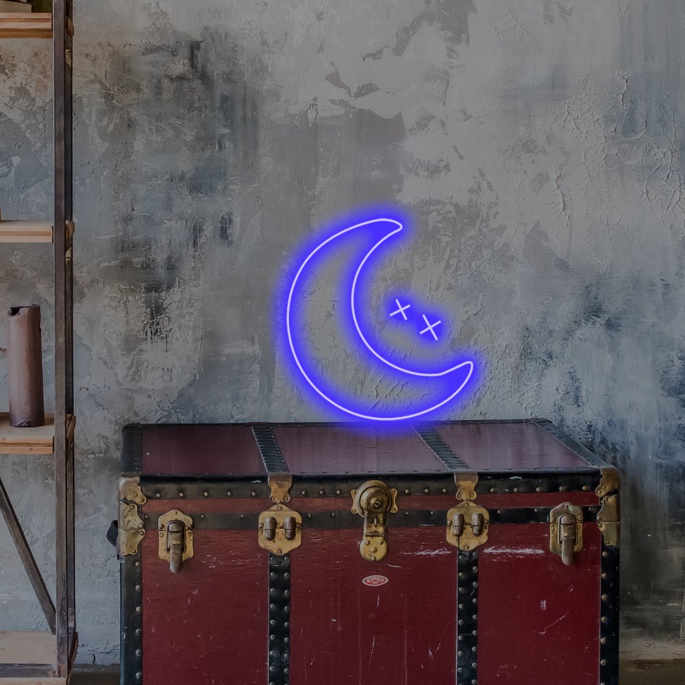 Sinal de néon de mesa LED Moon - Planet Neon feito em Londres Sinais de néon - Planet Neon