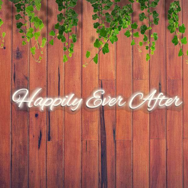Happily Ever After LED Neon Sign - Made in London Wedding Neon Signs - Planet Neon