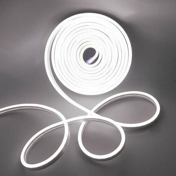 I LumoS 6x12mm PURE WHITE Flexible IP65 Dimmable LED Neon Strip Light 12V 9W/m - Planet Neon