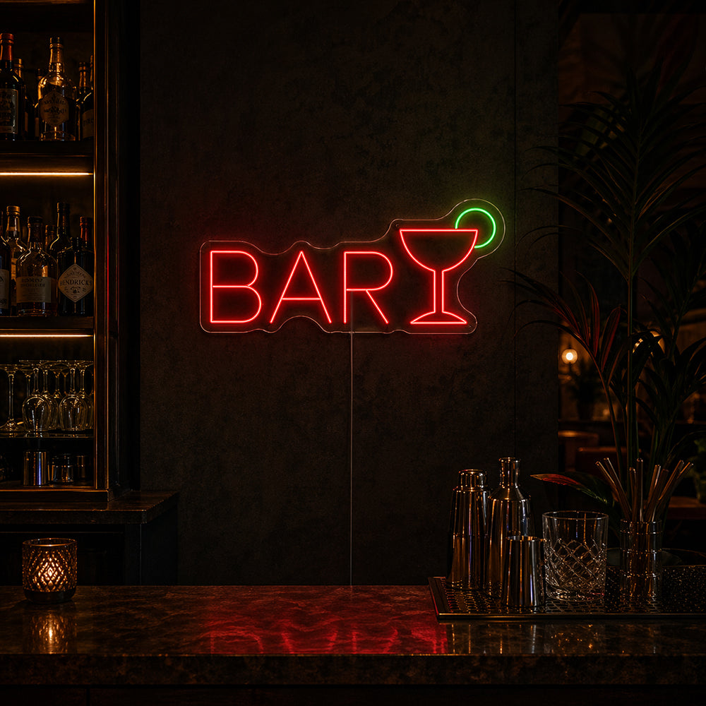 Bar Martini liderou o sinal de néon - Made in London Club Pub Signs de neon