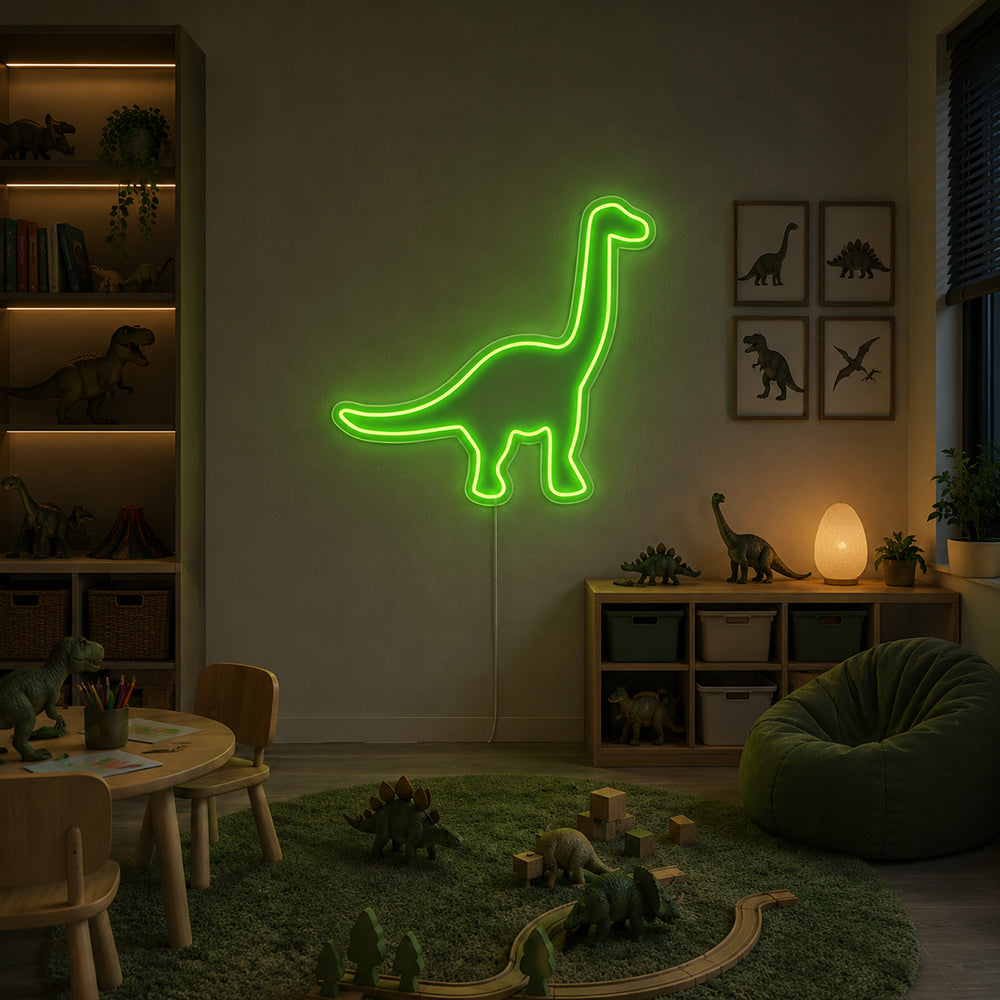 Dino -LED -Neonschild - Planet Neon in London Neon Zeichen hergestellt