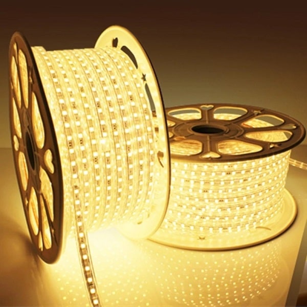 Luz de tira SMD branca quente de 7x11mm