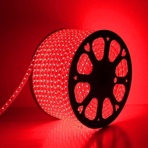 Fita de LED flexível LumoS 7 x 14 mm azul, à prova d'água IP65, dimerizável, 220-240 V, 8 W/m