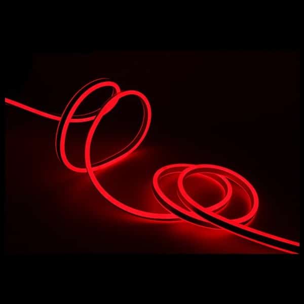 faixa de luz neon vermelha regulável
