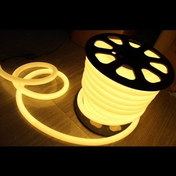 luzes de tira brancas quentes 360 graus