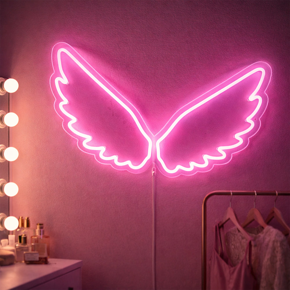Angel Wings liderou o sinal de néon - o planeta neon feito em sinais de néon de Londres