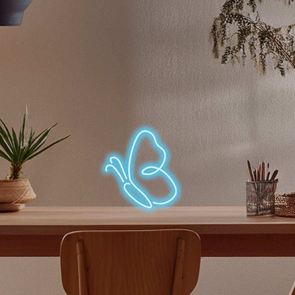 Letreiro de néon de mesa LED borboleta - Planet Neon feito em Londres Sinais de néon - Planet Neon