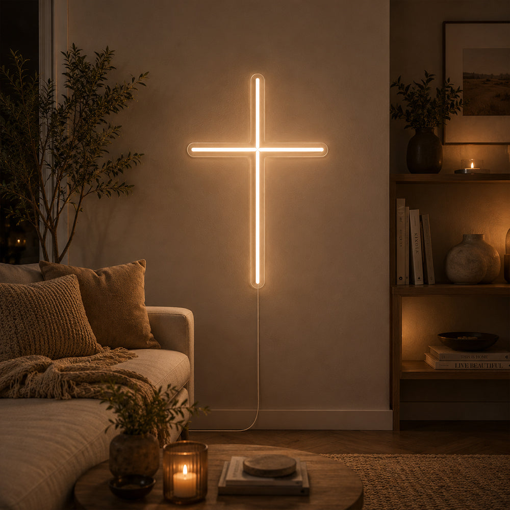 Christian Cross führte Neonschild - Planet Neon in London Neon Zeichen gemacht