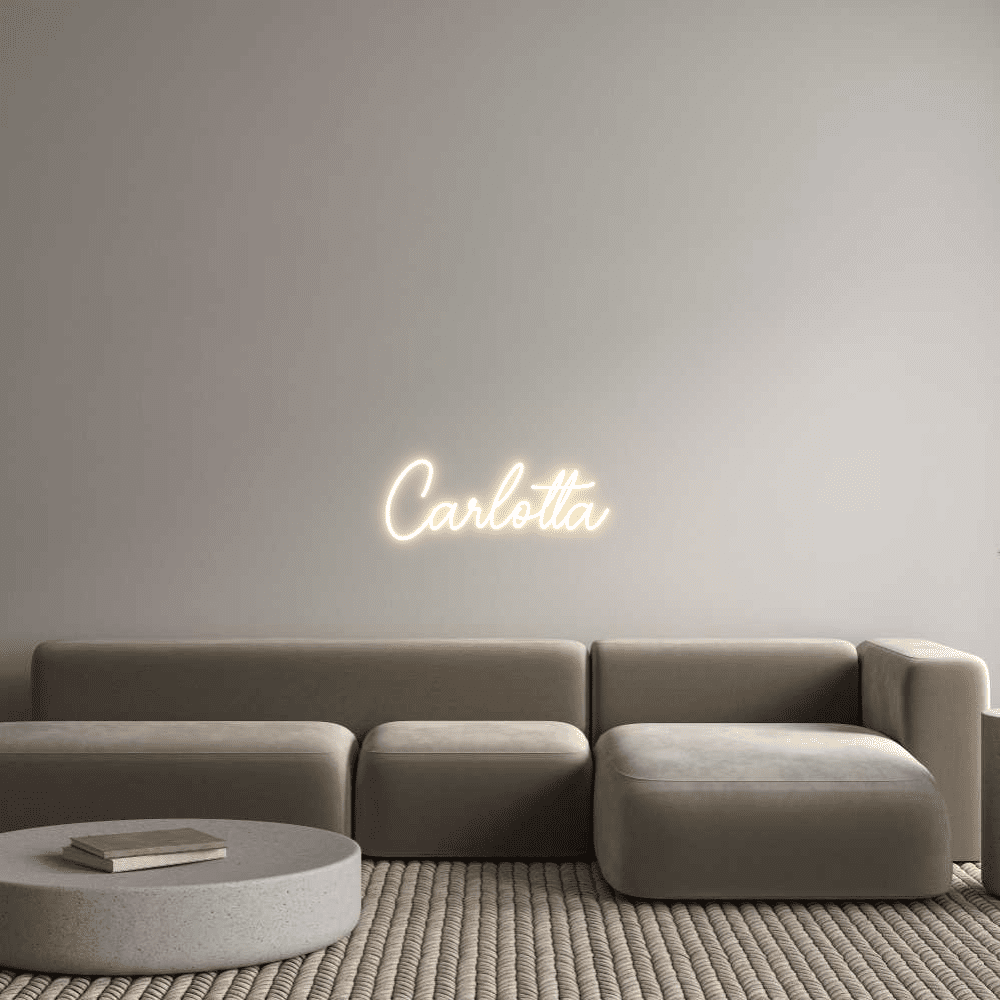 Editor en línea de letreros de neón personalizados Carlotta - Planet Neon