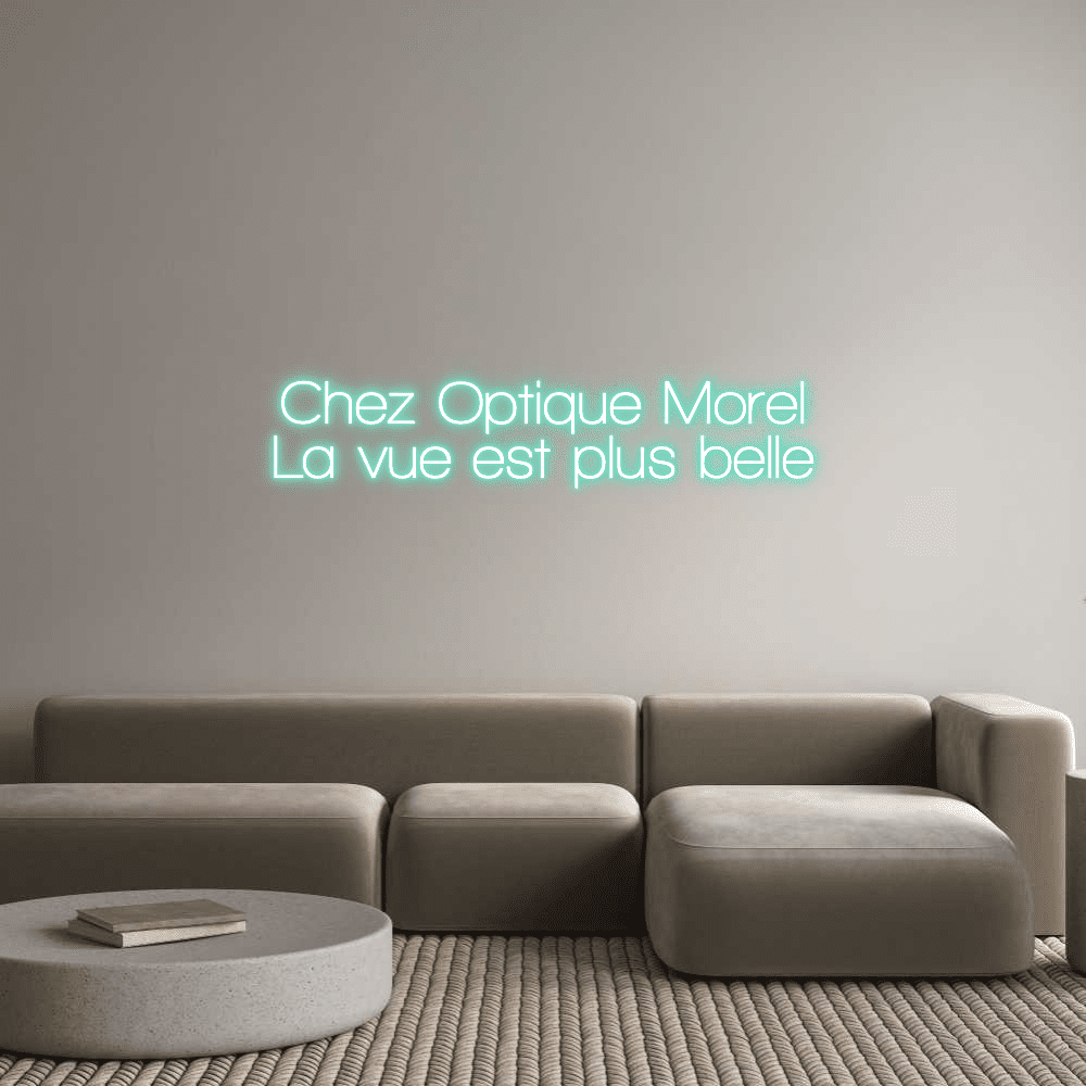 Editor en línea de letreros de neón personalizados Chez Optique Mo... - Planet Neon