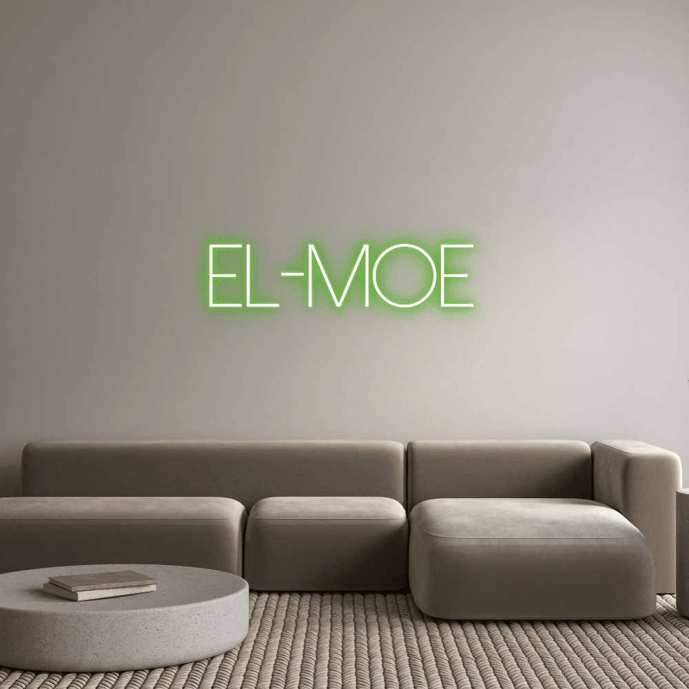 Editor en línea de letreros de neón personalizados EL - Moe - Planet Neon