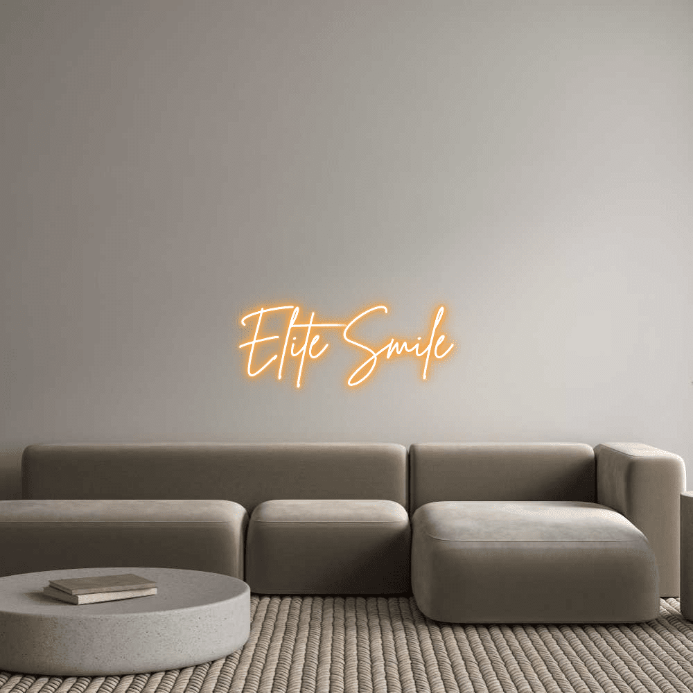 Letrero de neón personalizado Editor en línea Élite Smile - Planet Neon