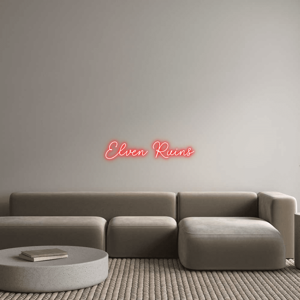 Editor en línea de letreros de neón personalizados Ruinas élficas - Planet Neon
