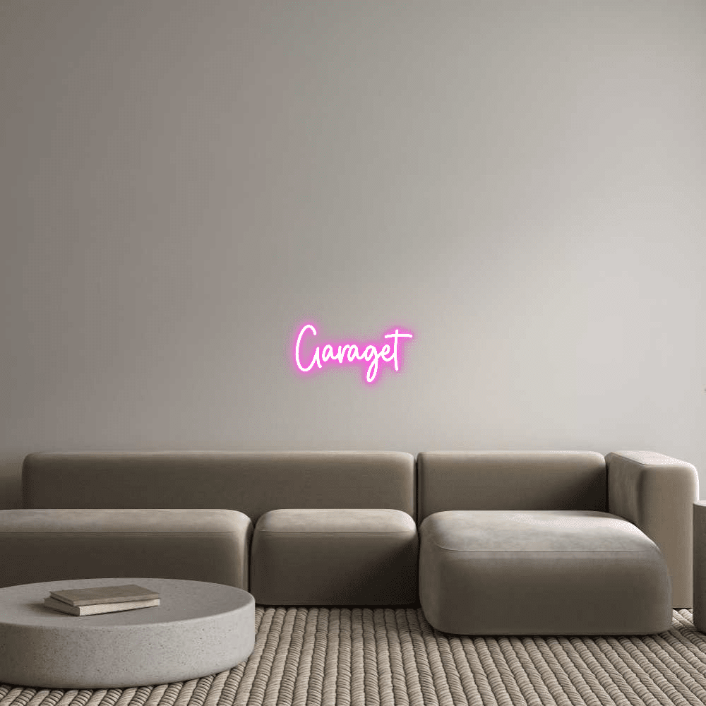 Editor en línea de letreros de neón personalizados Garaget - Planet Neon