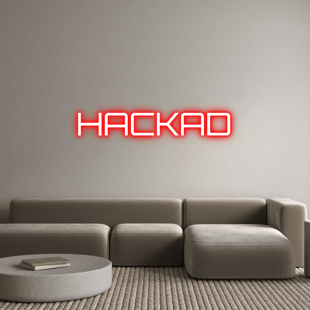 Editor en línea de letreros de neón personalizados HACKAD - Planet Neon