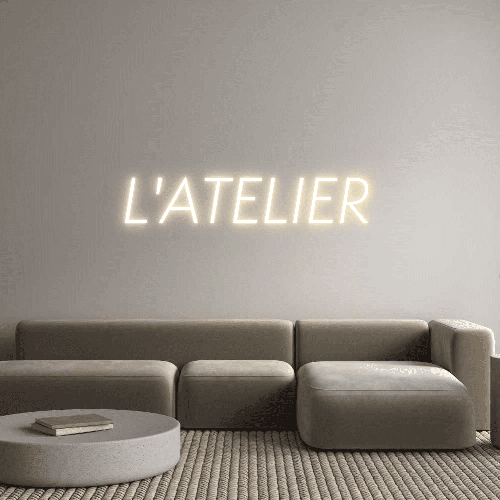 Editor online de letreros de neón personalizados L'ATELIER - Planet Neon