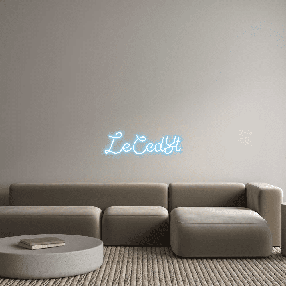 Editor online di insegne al neon personalizzate LeCedYt - Planet Neon