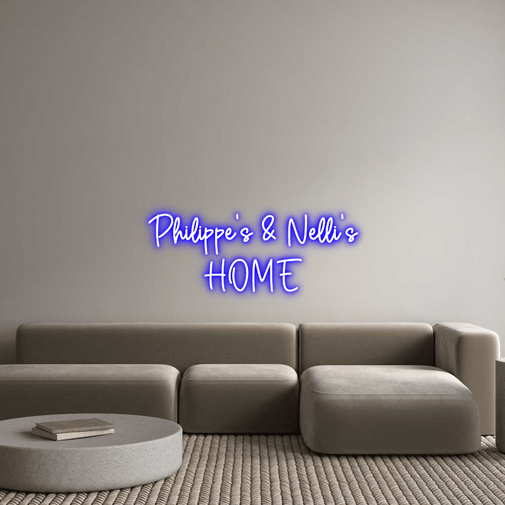 Editor online di insegne al neon personalizzate Philippe's & Ne... - Planet Neon