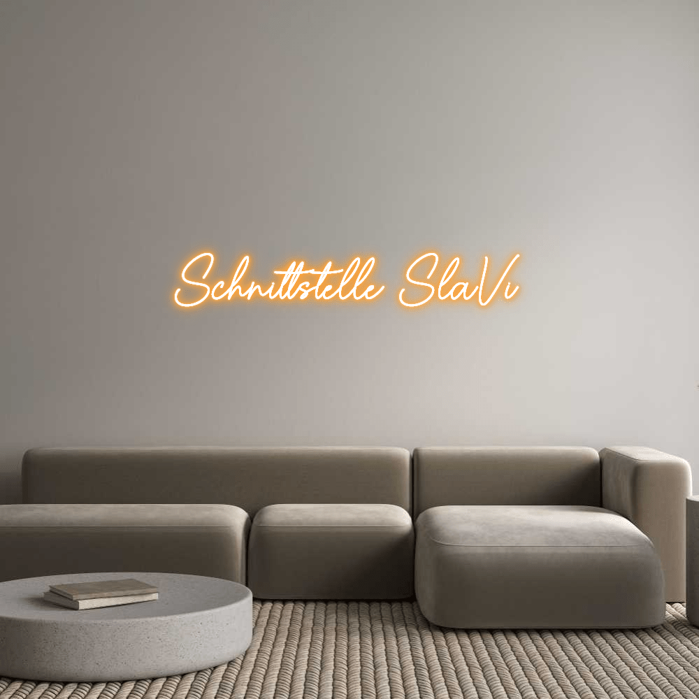 Editor en línea de letreros de neón personalizados Schnittstelle S... - Planet Neon