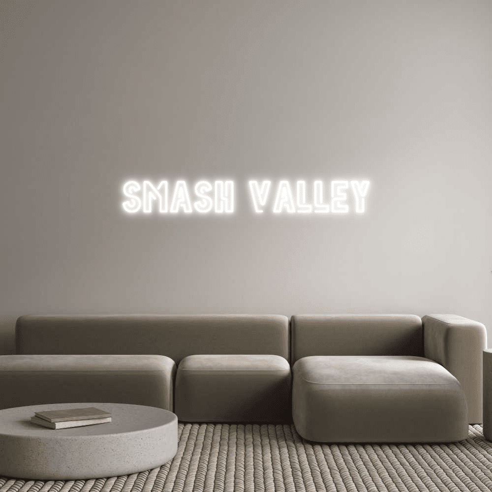 Editor en línea de letreros de neón personalizados Smash VALLEY - Planet Neon