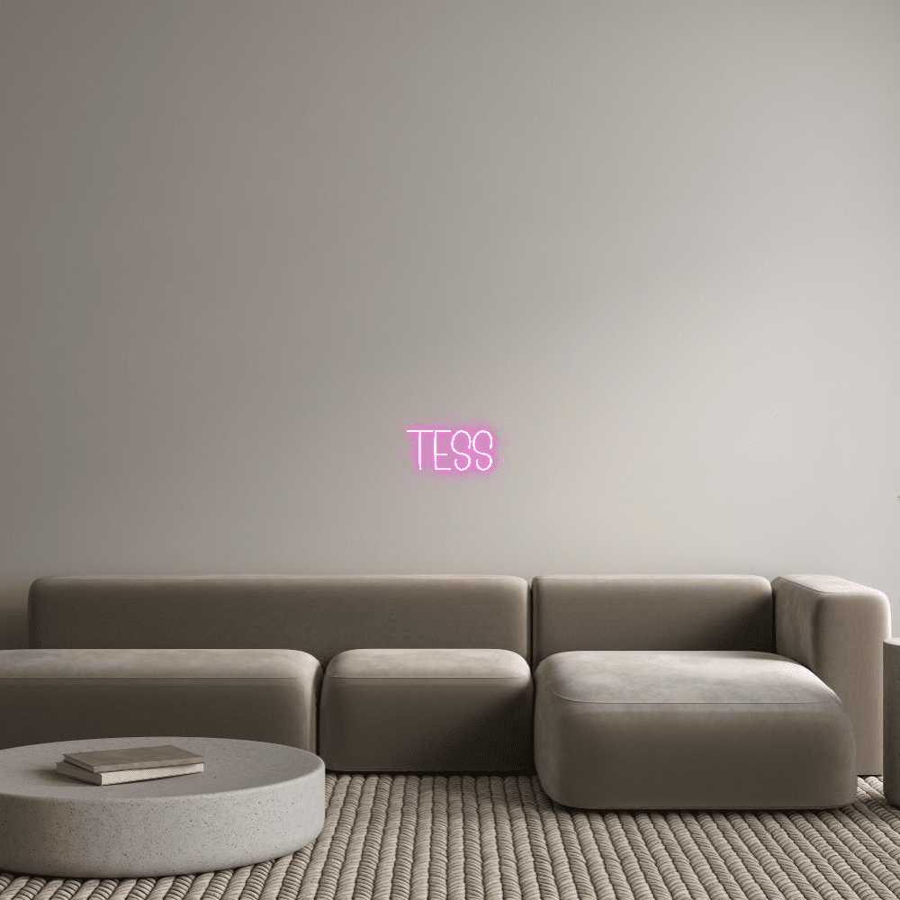 Editor en línea de letreros de neón personalizados Tess - Planet Neon
